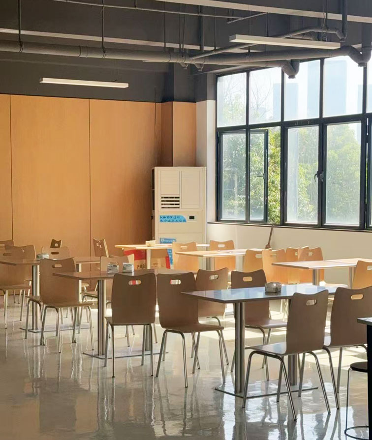 飯?zhí)檬程弥评浣禍兀瑧?yīng)用蒸發(fā)冷省電空調(diào)-立式軸流款