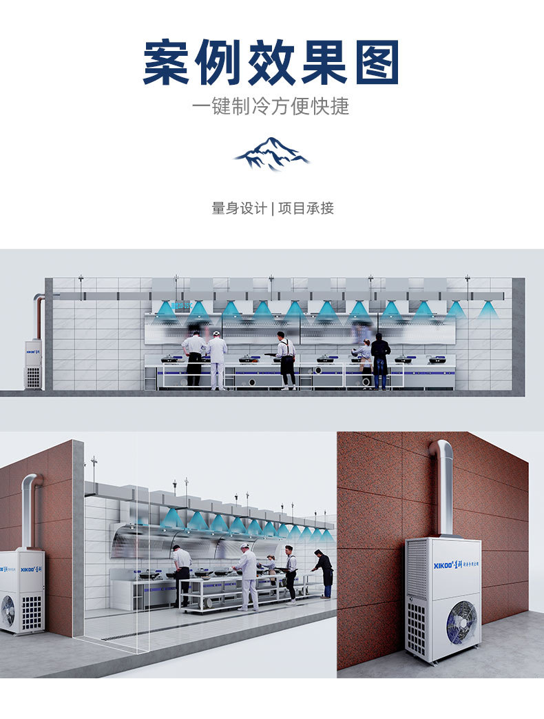 星科廚房空調(diào)應(yīng)用降溫案例效果圖