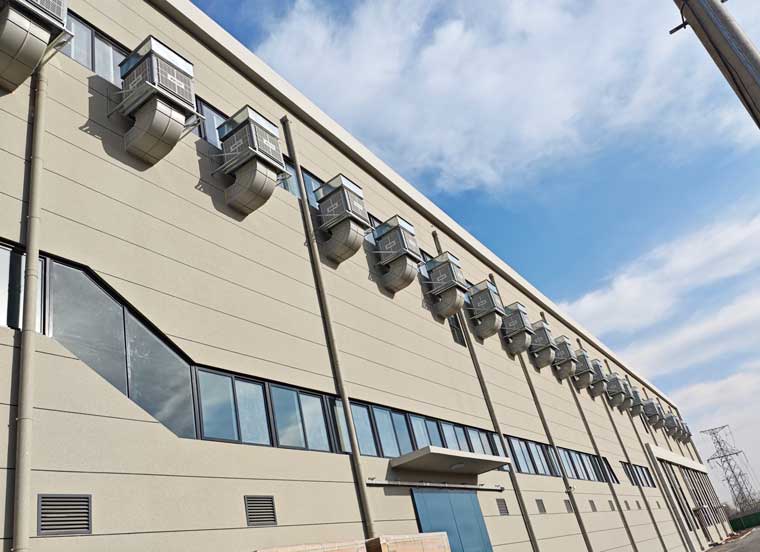 鞋廠降溫通風(fēng)換氣，應(yīng)用環(huán)?？照{(diào)