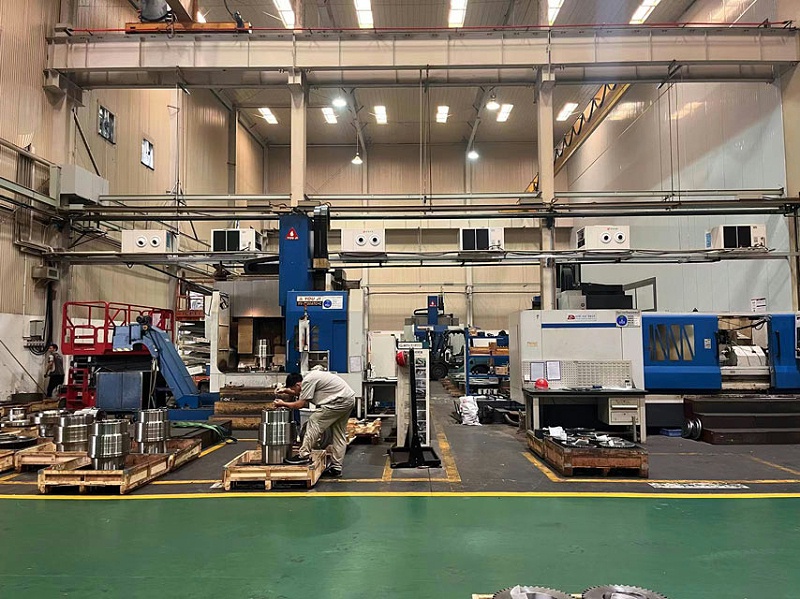 齒輪廠車間降溫使用工業(yè)蒸發(fā)冷省電空調(diào)，用電量只需傳統(tǒng)空1/6