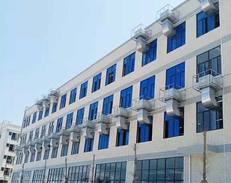 組裝零部件廠房通風(fēng)換氣，應(yīng)用水冷環(huán)?？照{(diào)