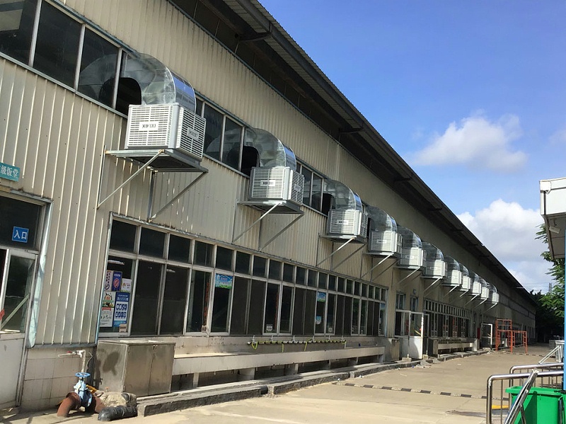 學(xué)校飯?zhí)檬程媒禍赝L(fēng)安裝環(huán)保空調(diào)